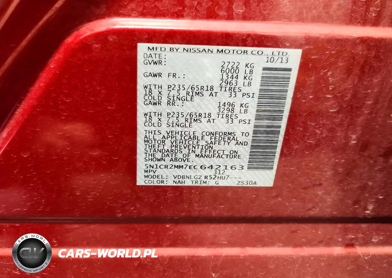 2014 Nissan Pathfinder Hybrid Sl VIN:5N1CR2MM7EC642163 - 14