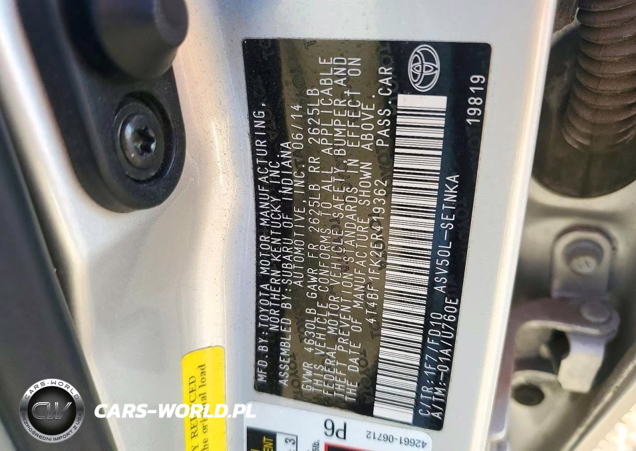 2014 Toyota Camry Le VIN:4T4BF1FK2ER419362 - 13