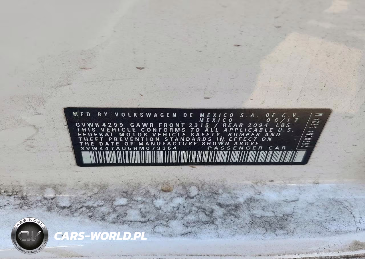 2017 Volkswagen Gti S-Se VIN:3VW447AU5HM073354 - 12