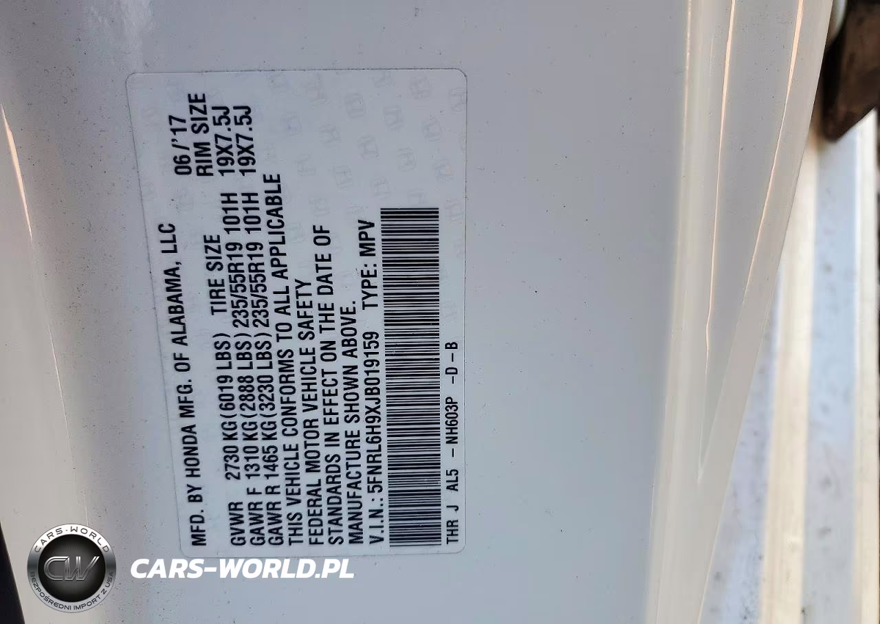 2018 Honda Odyssey Elite VIN:5FNRL6H9XJB019159 - 13