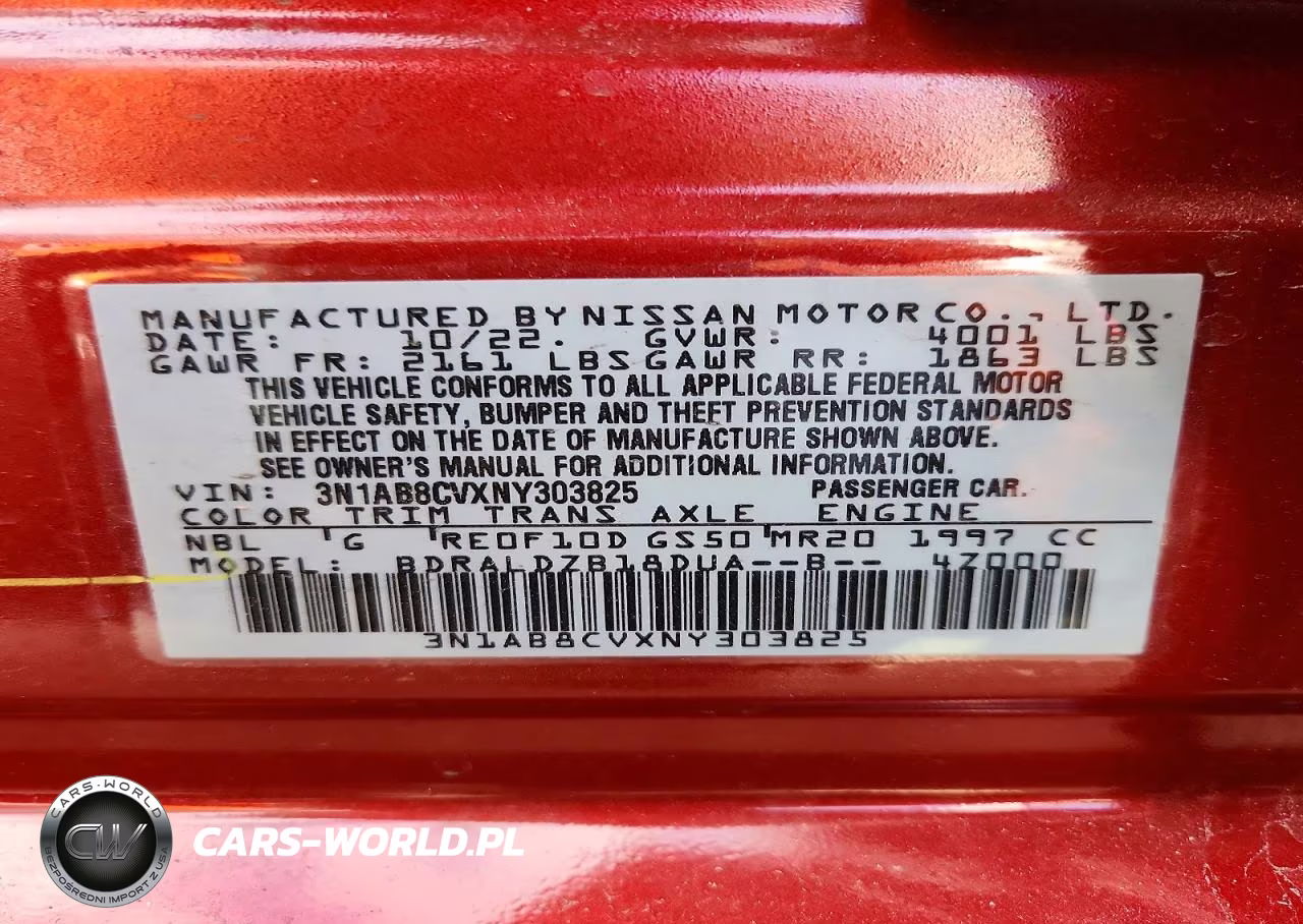 2022 Nissan Sentra Sv VIN:3N1AB8CVXNY303825 - 12