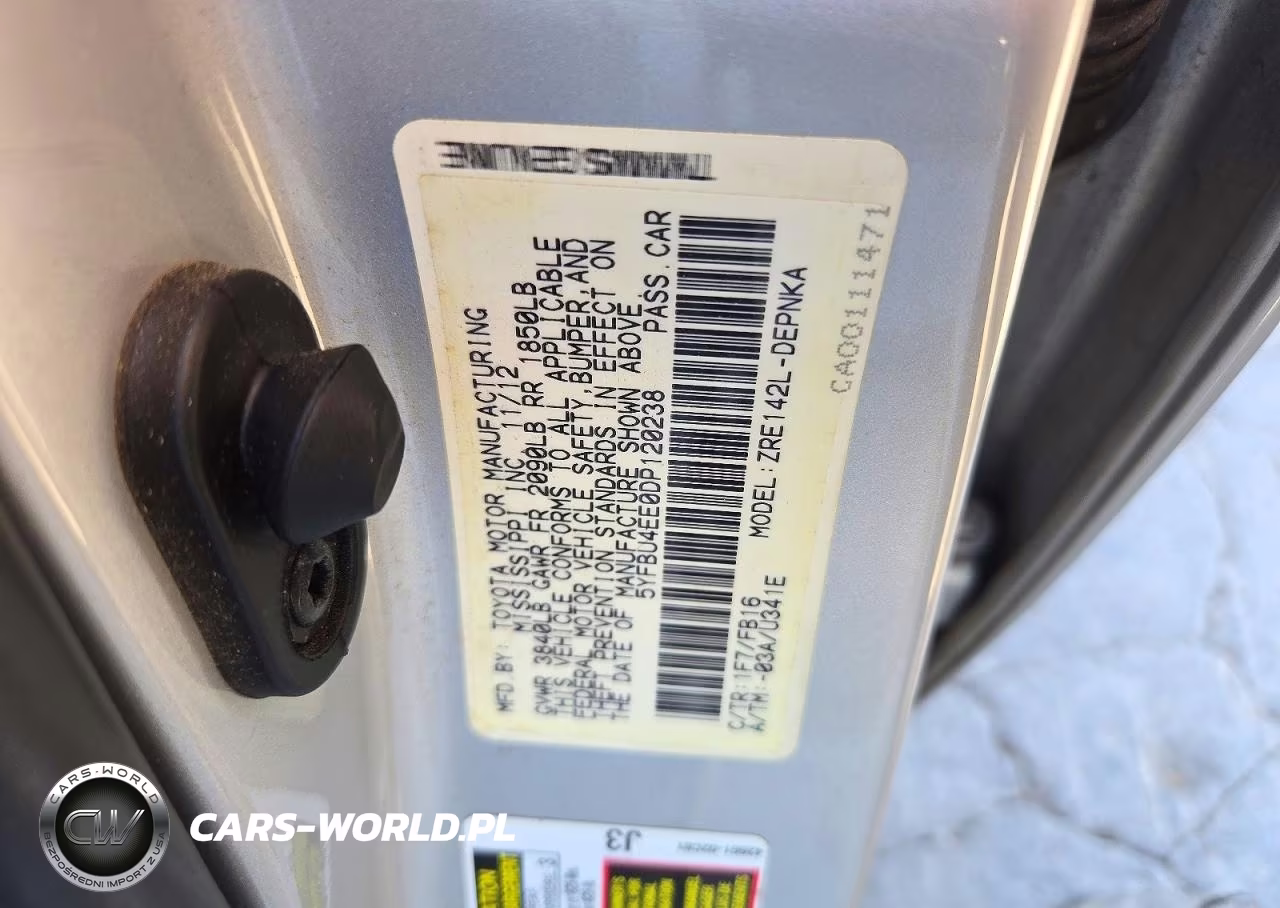 2013 Toyota Corolla Le VIN:5YFBU4EE0DP120238 - 12
