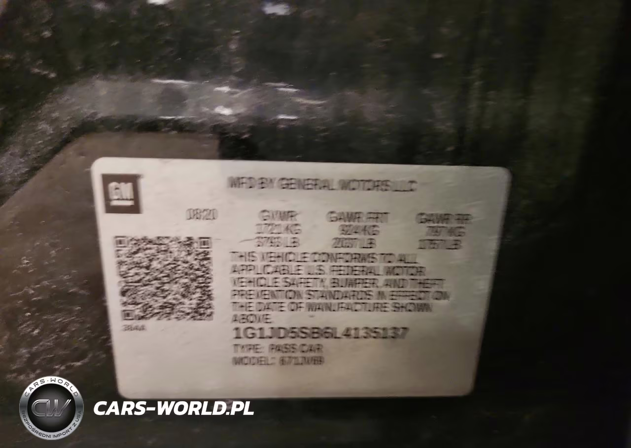 2020 Chevrolet Sonic Lt VIN:1G1JD5SB6L4135137 - 12