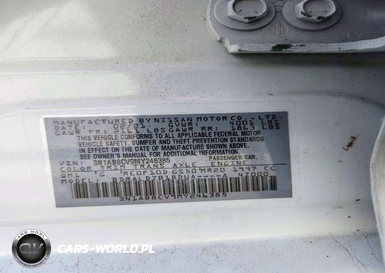 2021 Nissan Sentra Sv VIN:3N1AB8CV9MY246385 - 12