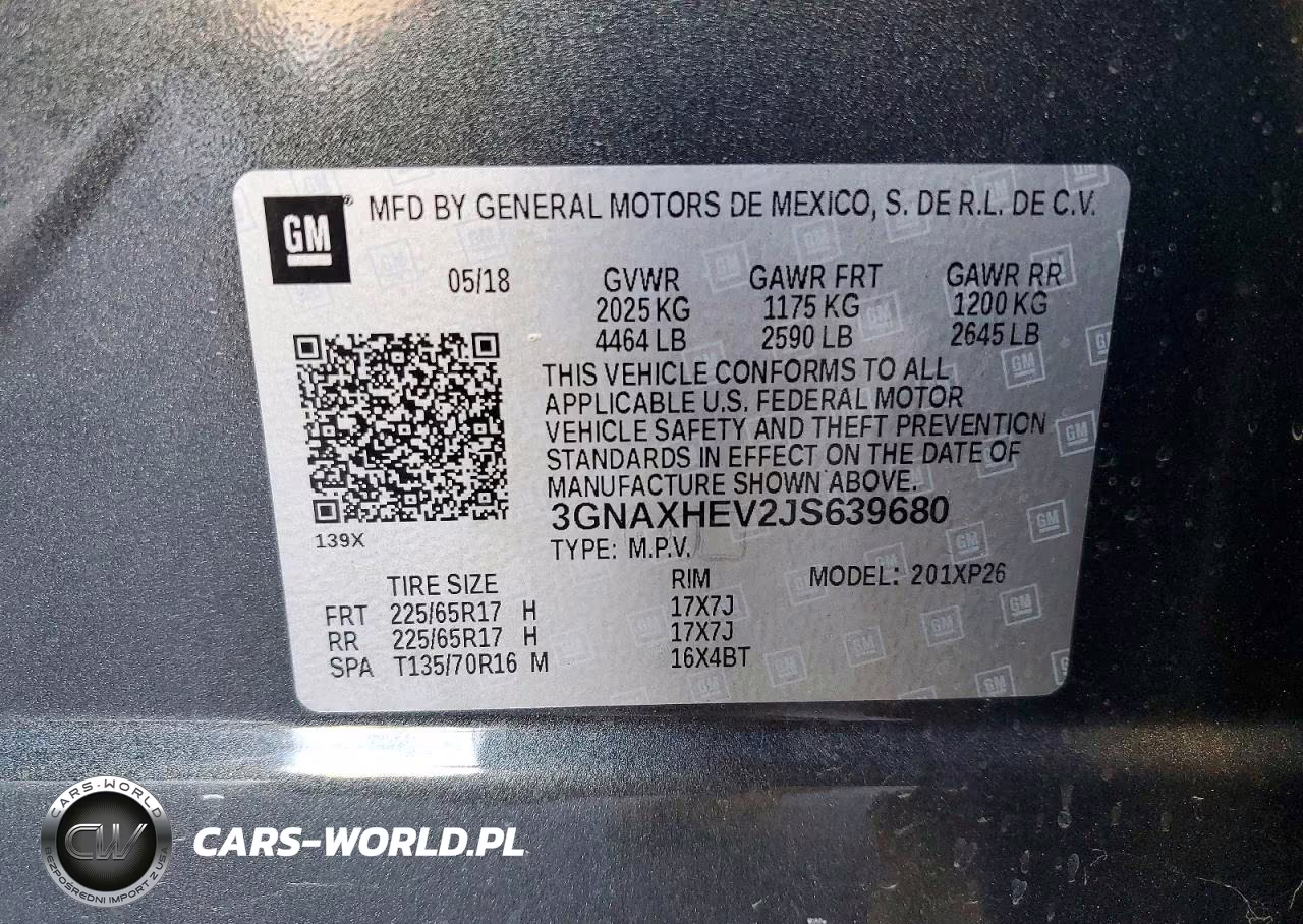 2018 Chevrolet Equinox Ls VIN:3GNAXHEV2JS639680 - 13