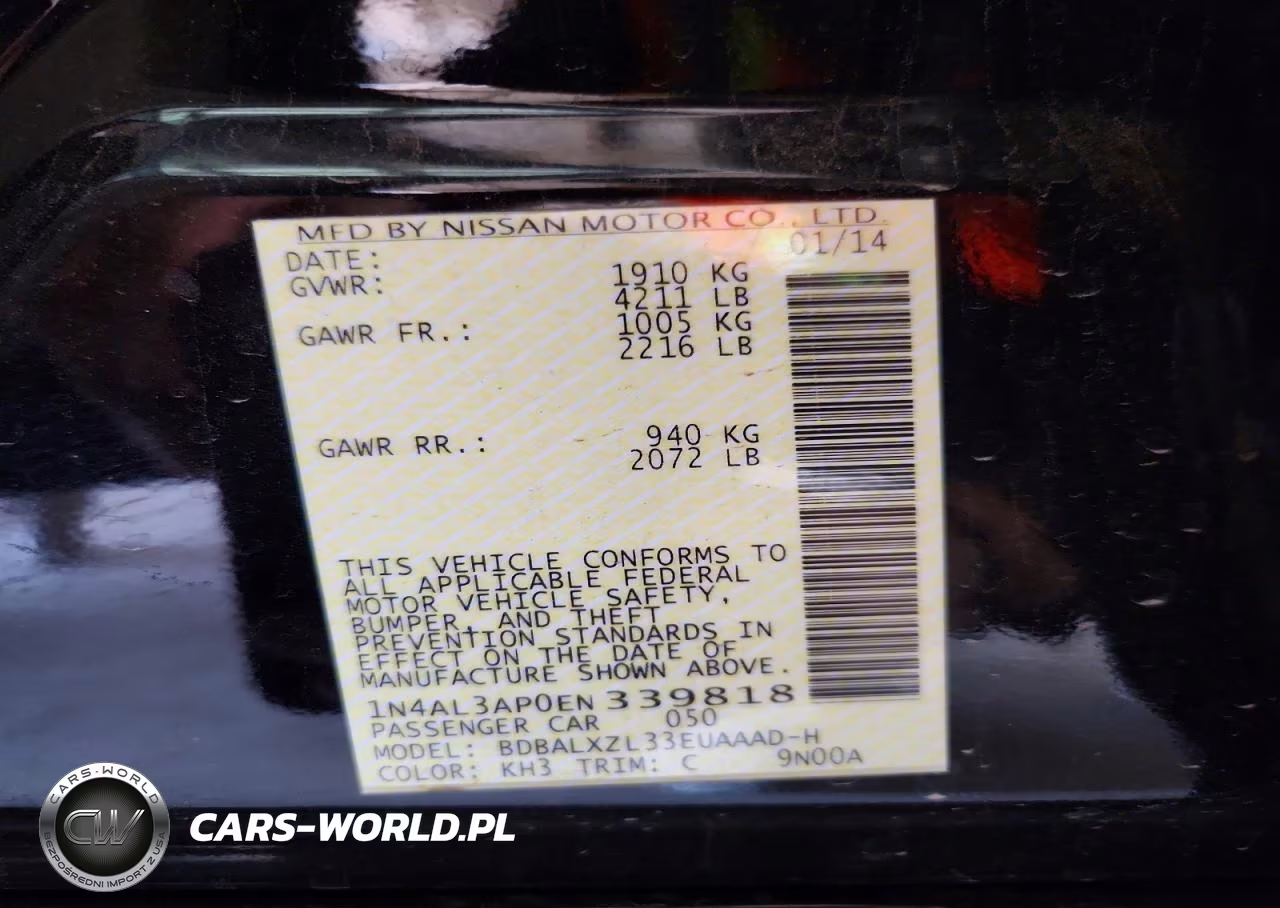 2014 Nissan Altima 2.5 Sl VIN:1N4AL3AP0EN339818 - 12