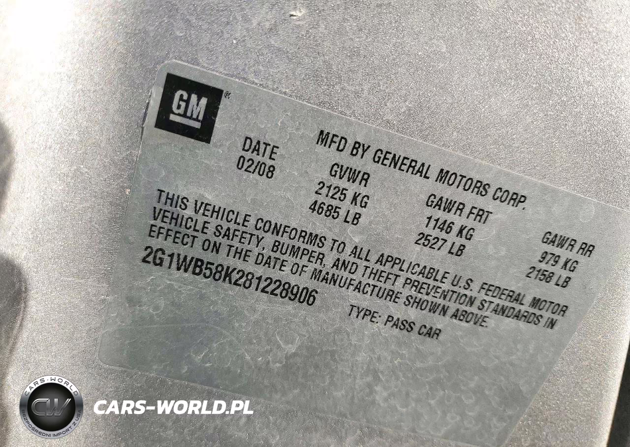 2008 Chevrolet Impala Ls VIN:2G1WB58K281228906 - 12