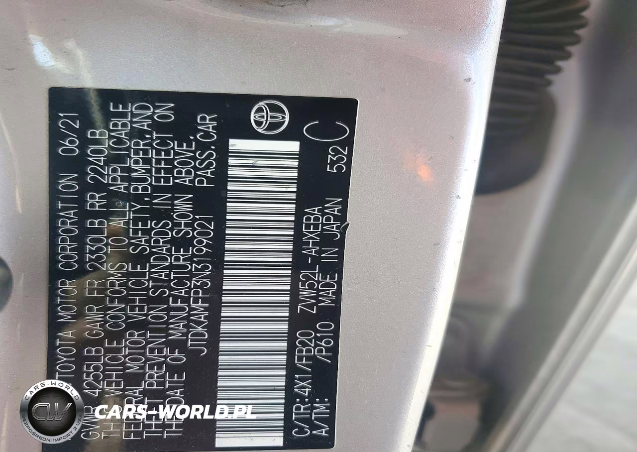 2022 Toyota Prius Prime Le VIN:JTDKAMFP3N3199021 - 13
