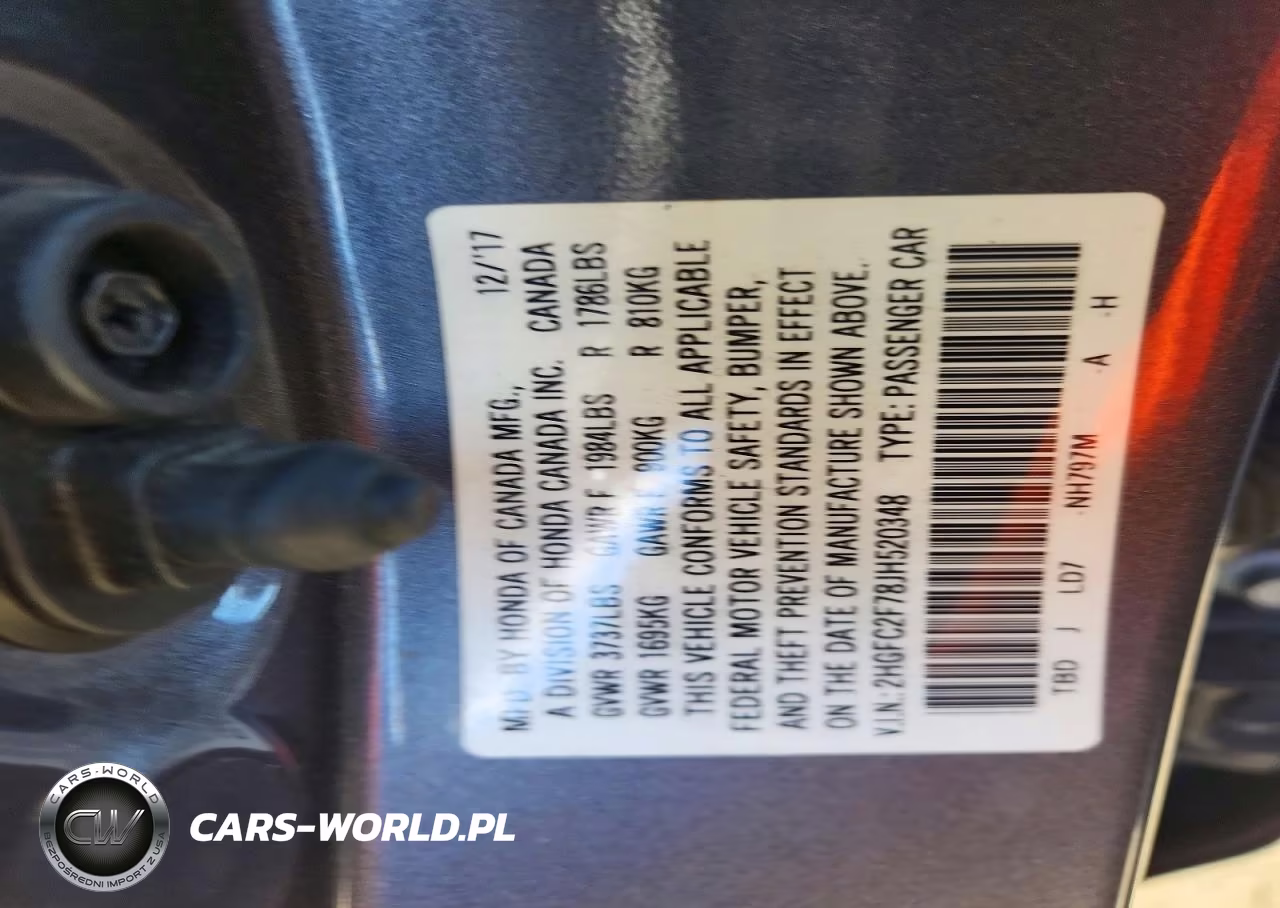 2018 Honda Civic Ex VIN:2HGFC2F78JH520348 - 13