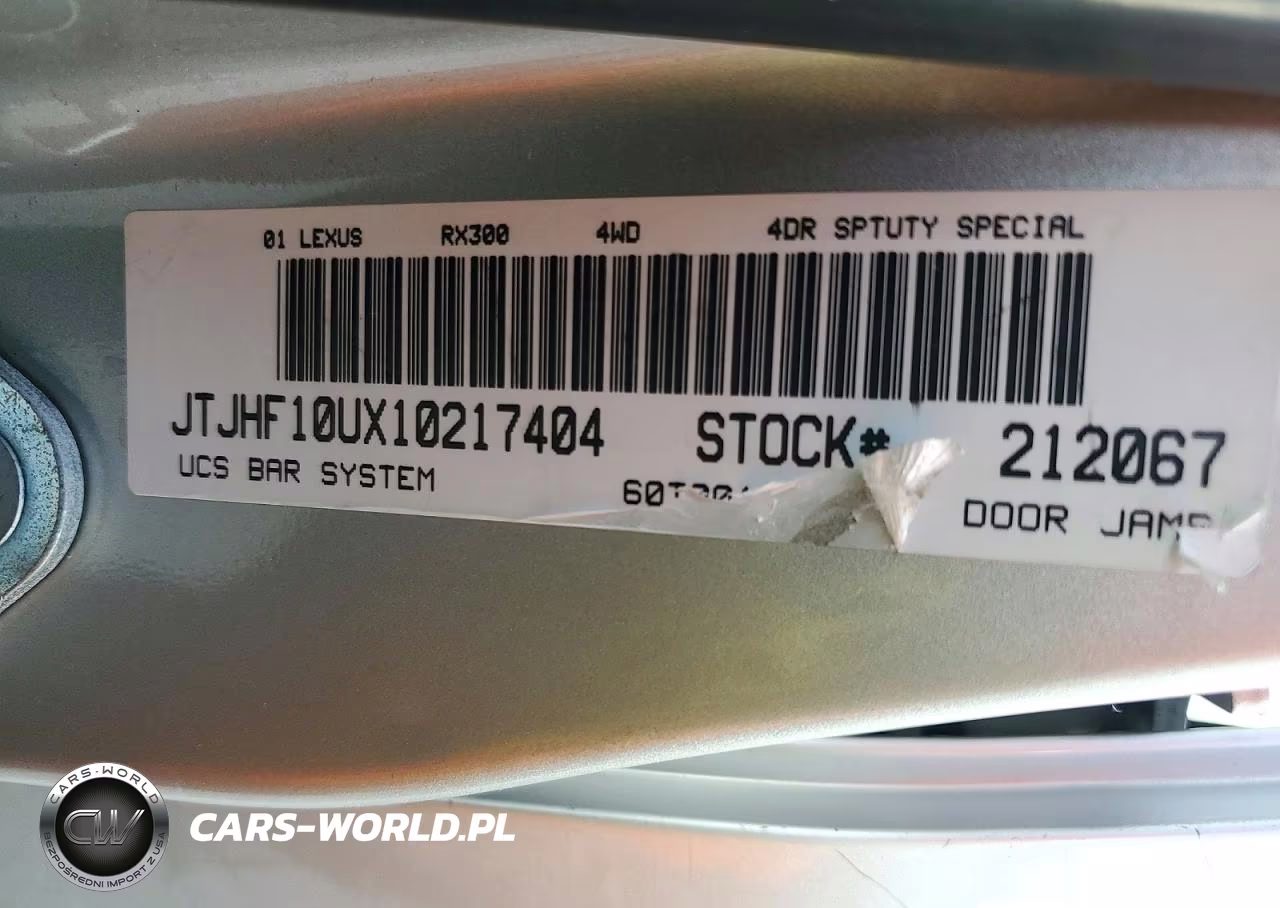 2001 Lexus Rx 300 VIN:JTJHF10UX10217404 - 13