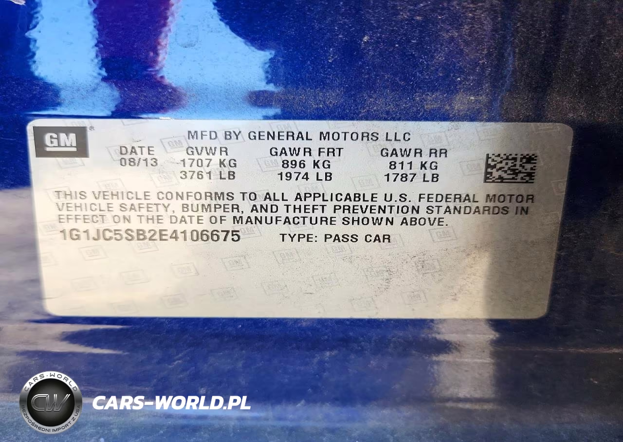 2014 Chevrolet Sonic Lt VIN:1G1JC5SB2E4106675 - 12