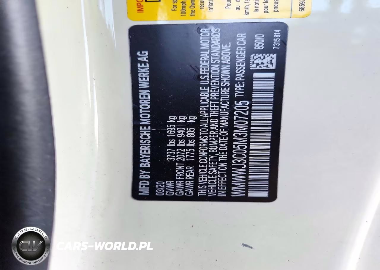 2021 Mini Cooper VIN:WMWWJ3C05M3M07205 - 13