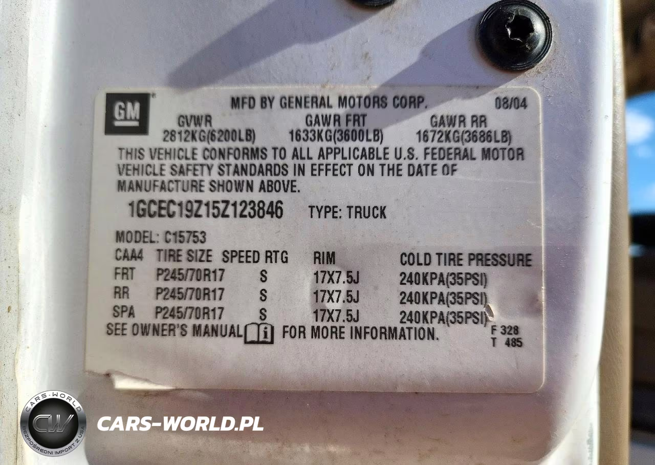 2005 Chevrolet Silverado C1500 VIN:1GCEC19Z15Z123846 - 13