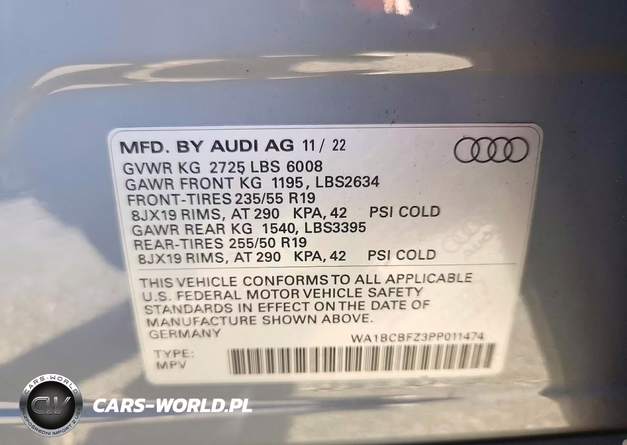 2023 Audi Q4 E-Tron Premium Plus VIN:WA1BCBFZ3PP011474 - 13