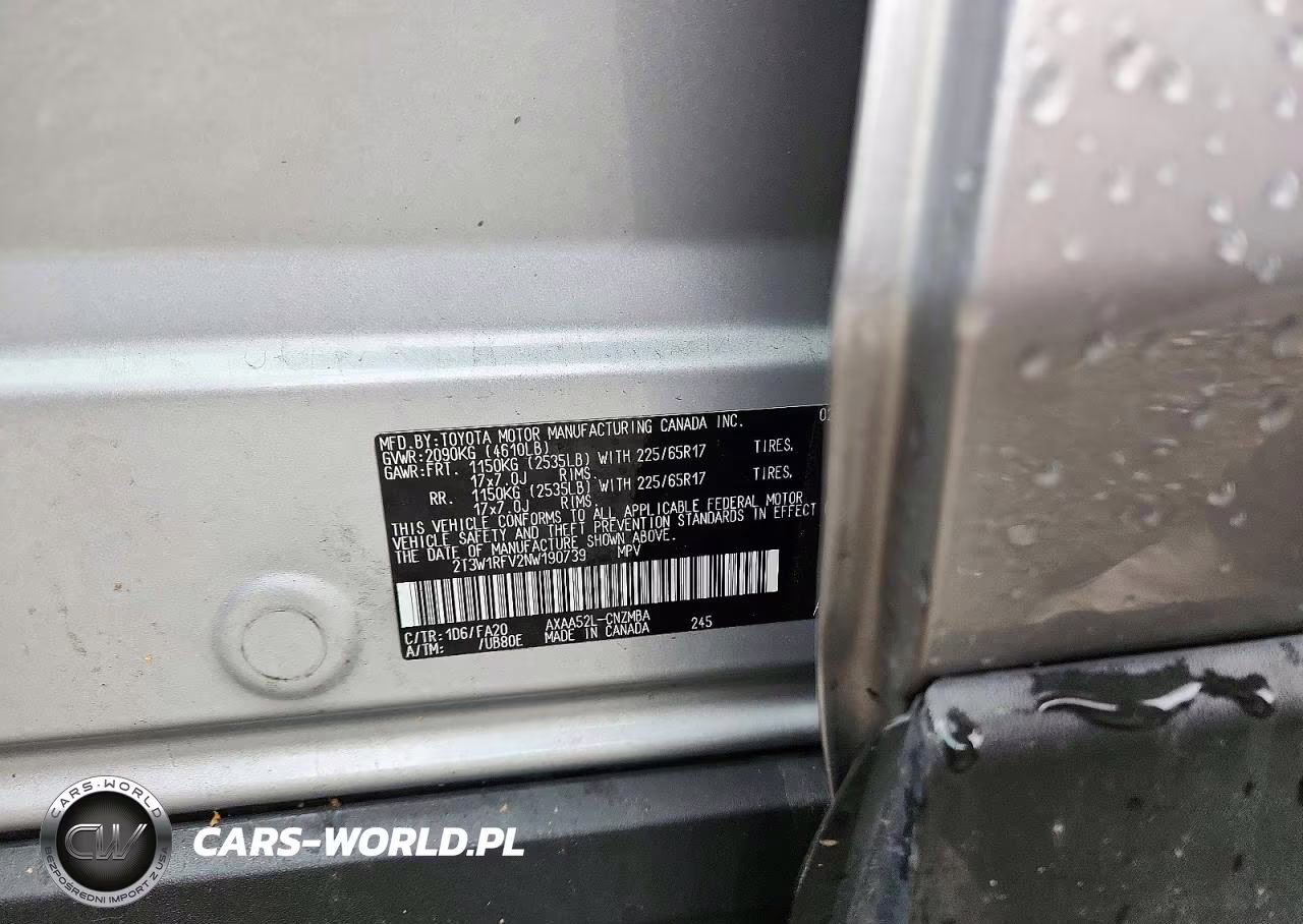 2022 Toyota Rav4 Xle VIN:2T3W1RFV2NW190739 - 13