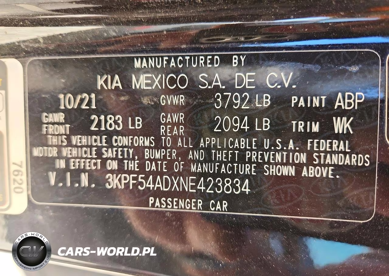 2022 Kia Forte Gt Line VIN:3KPF54ADXNE423834 - 12