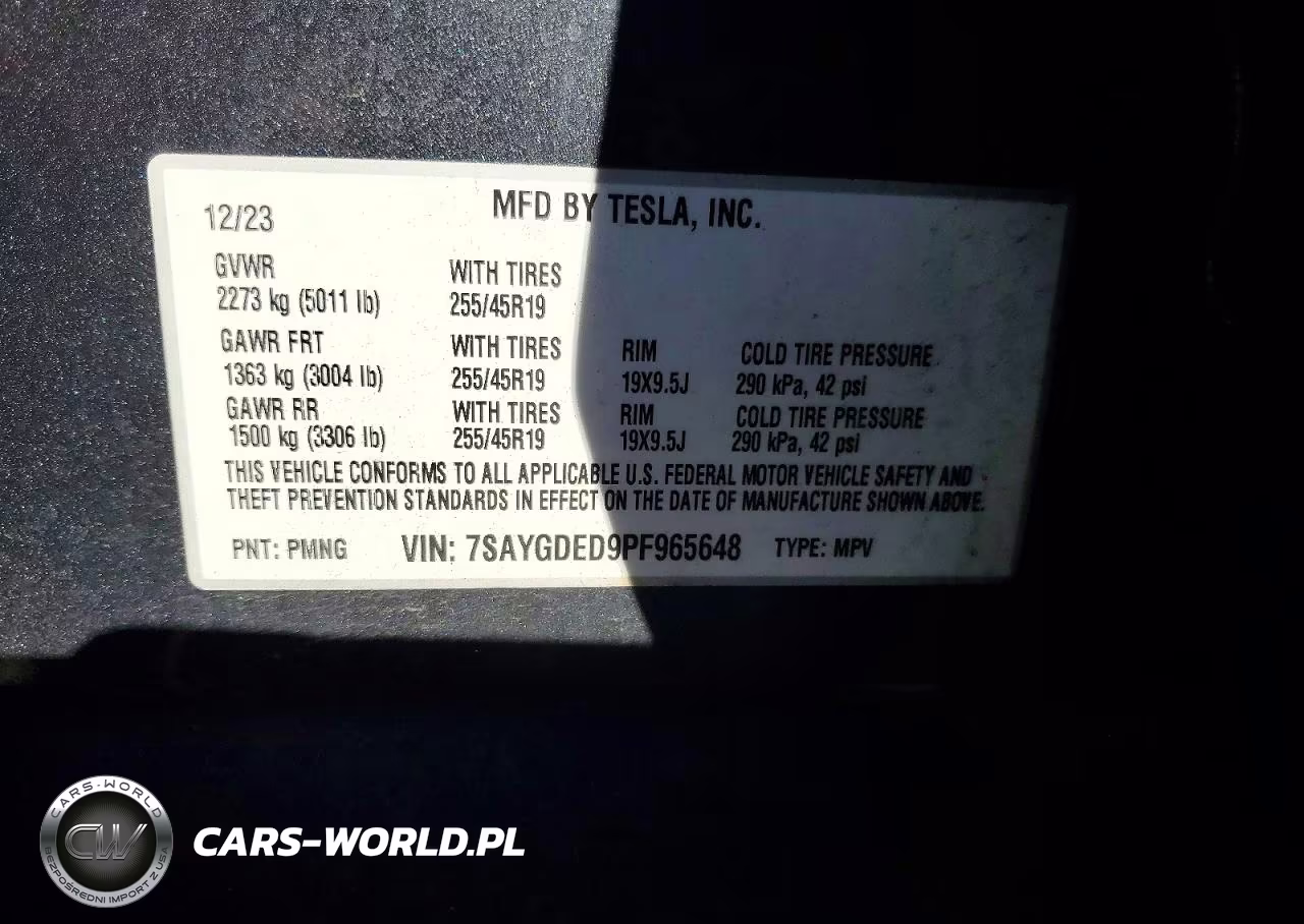 2023 Tesla Model Y VIN:7SAYGDED9PF965648 - 14