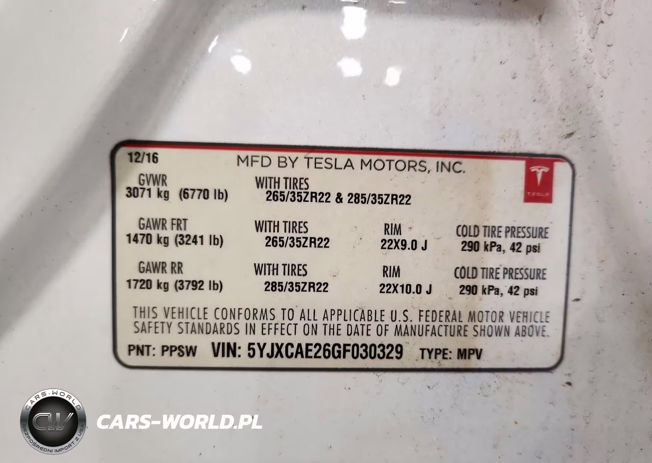 2016 Tesla Model X VIN:5YJXCAE26GF030329 - 13