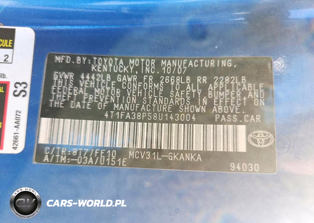2008 Toyota Camry Solara Se V6 VIN:4T1FA38P58U143004 - 12