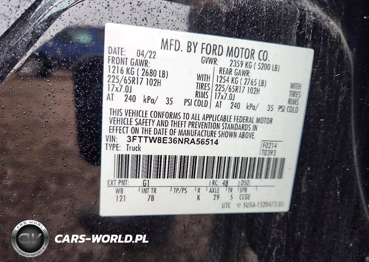 2022 Ford Maverick Xl VIN:3FTTW8E36NRA56514 - 13