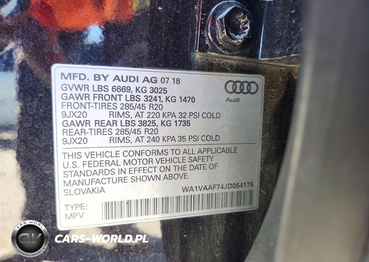 2018 Audi Q7 Prestige VIN:WA1VAAF74JD054175 - 13