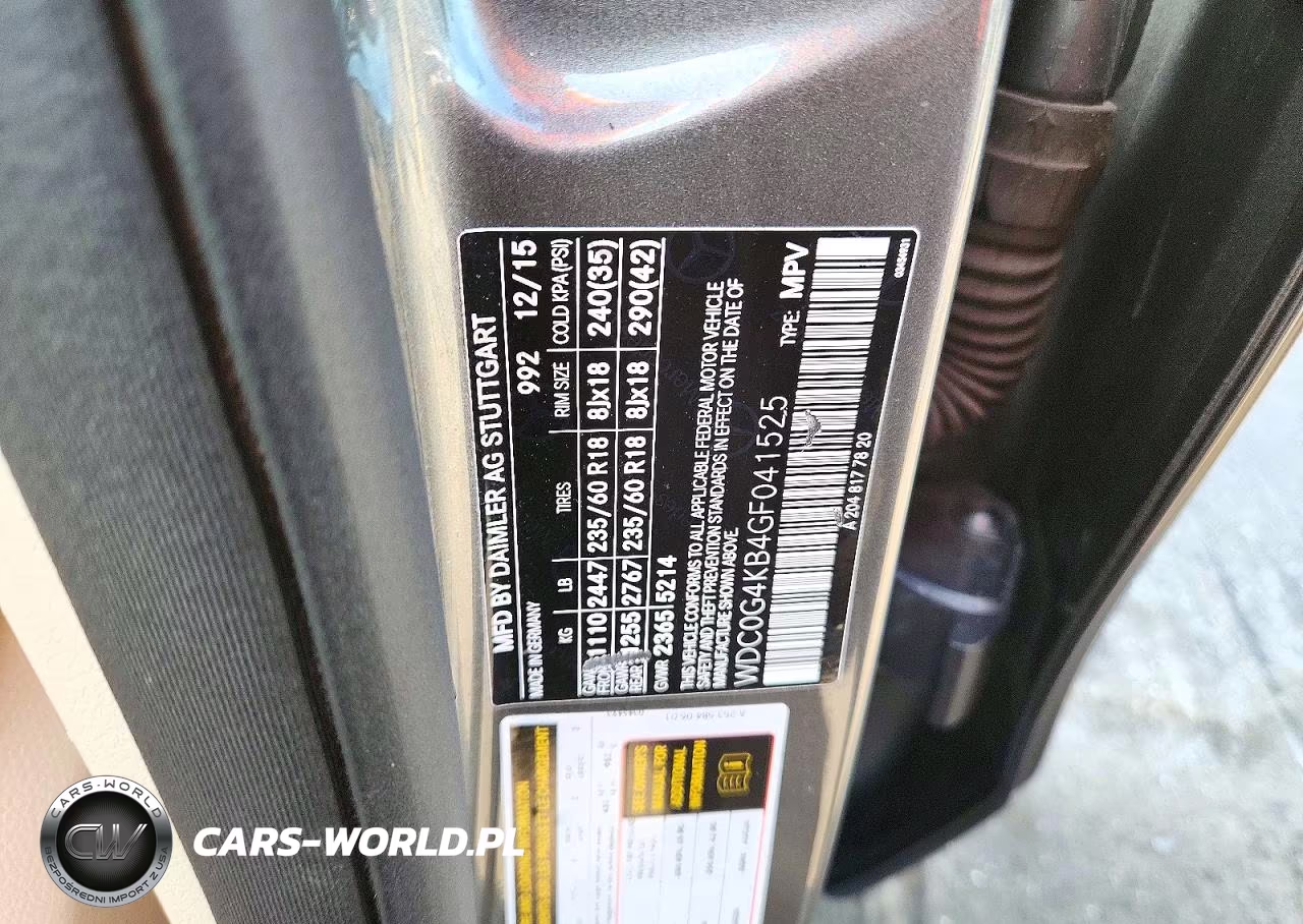 2016 Mercedes-Benz Glc 300 4Matic VIN:WDC0G4KB4GF041525 - 14