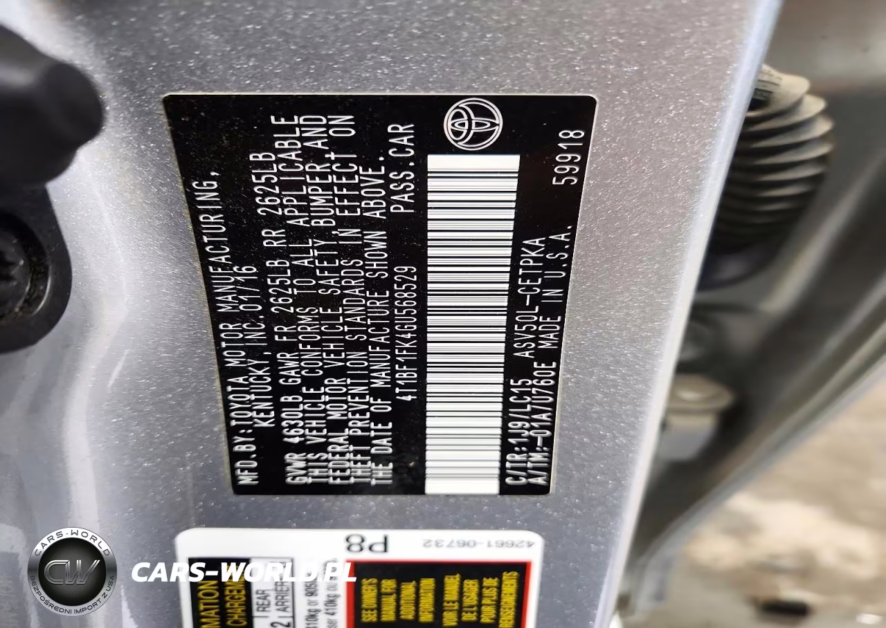 2016 Toyota Camry Xse VIN:4T1BF1FK4GU568529 - 12