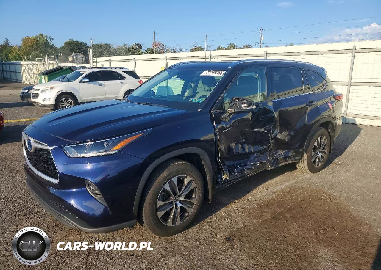 2021 Toyota Highlander Hybrid Xle VIN:5TDHBRCH2MS037783 - 1
