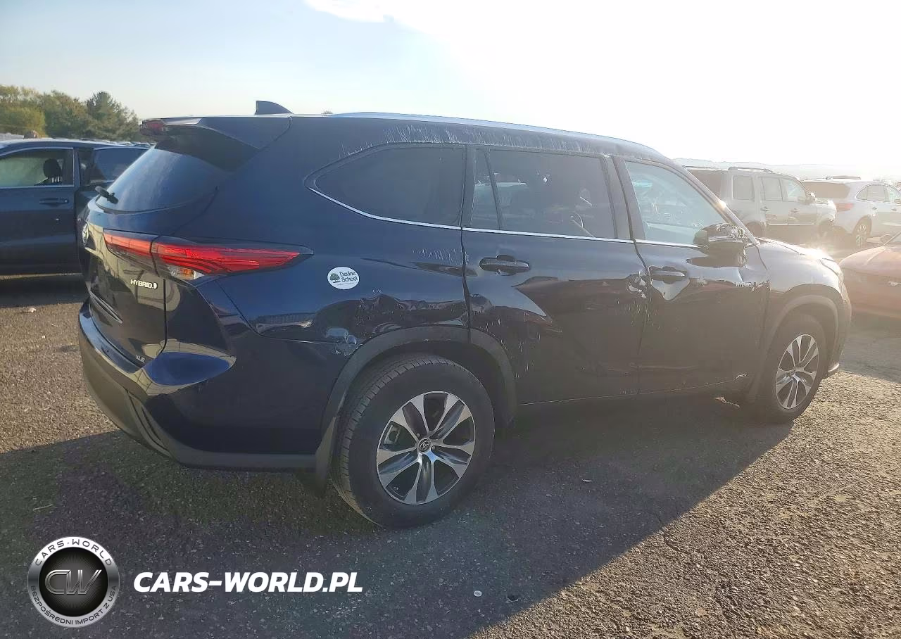 2021 Toyota Highlander Hybrid Xle VIN:5TDHBRCH2MS037783 - 3