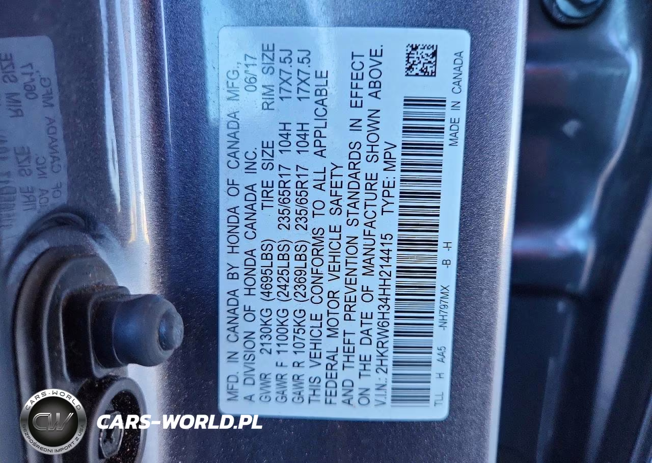 2017 Honda Cr-V Lx VIN:2HKRW6H34HH214415 - 13