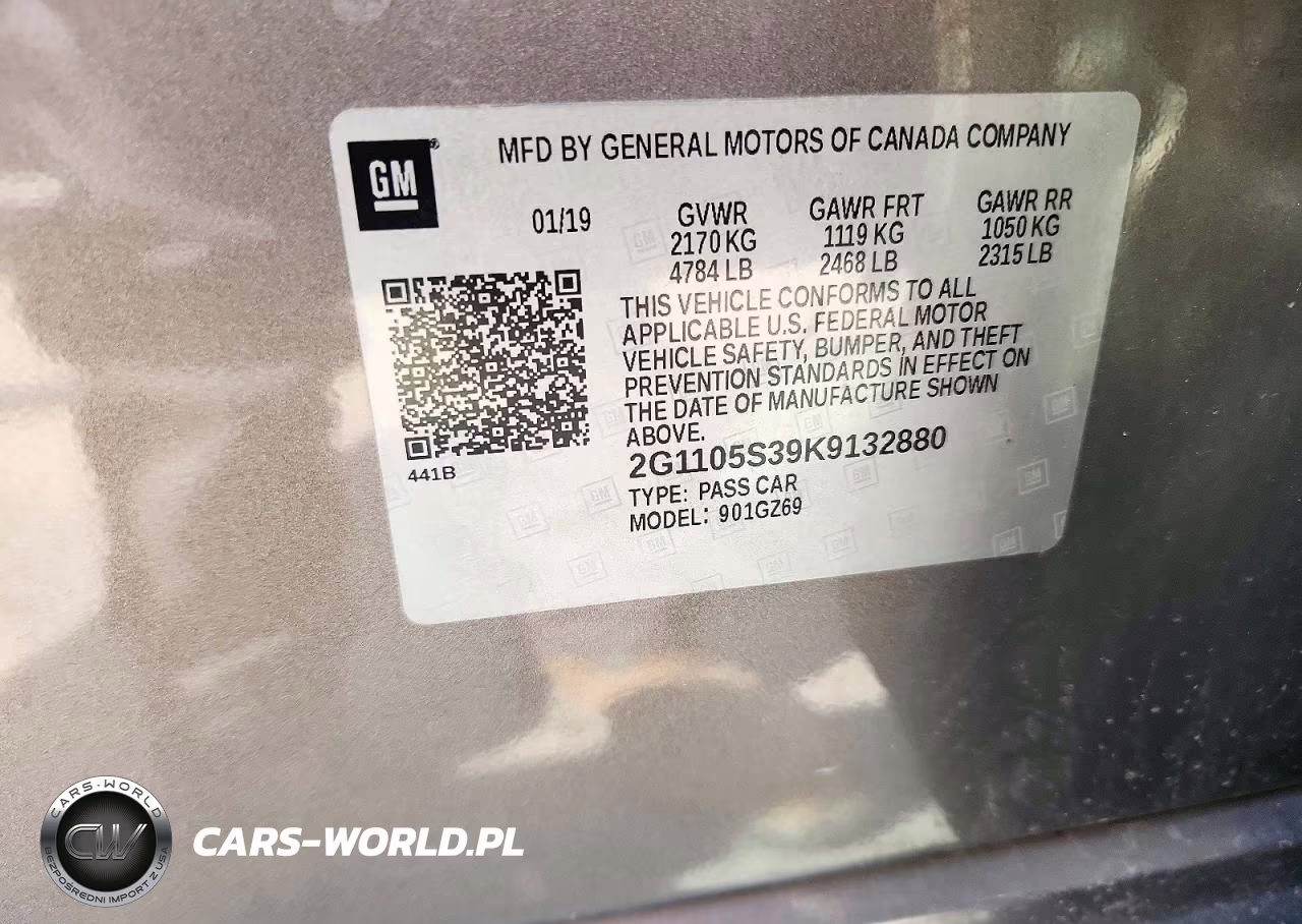 2019 Chevrolet Impala Premier VIN:2G1105S39K9132880 - 12