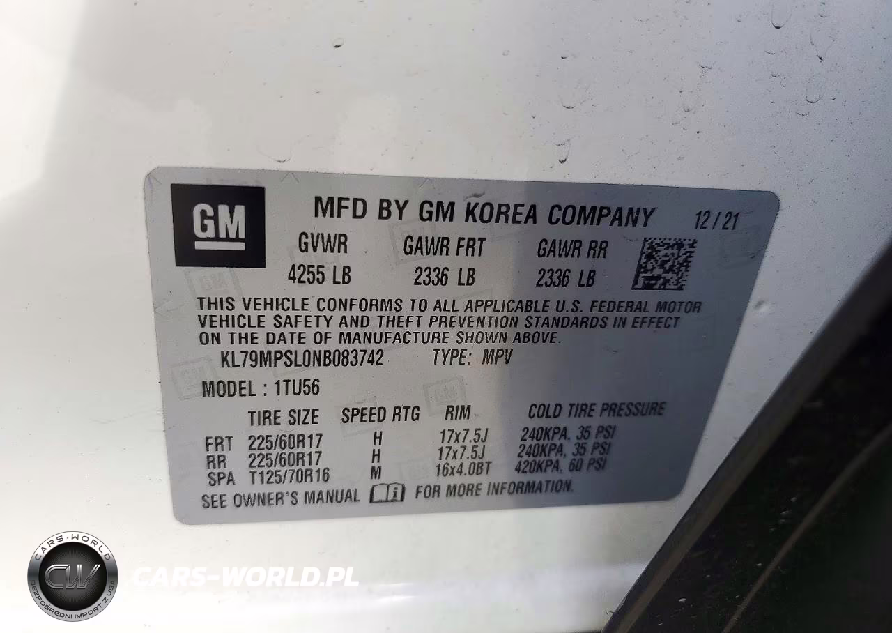 2022 Chevrolet Trailblazer Lt VIN:KL79MPSL0NB083742 - 13