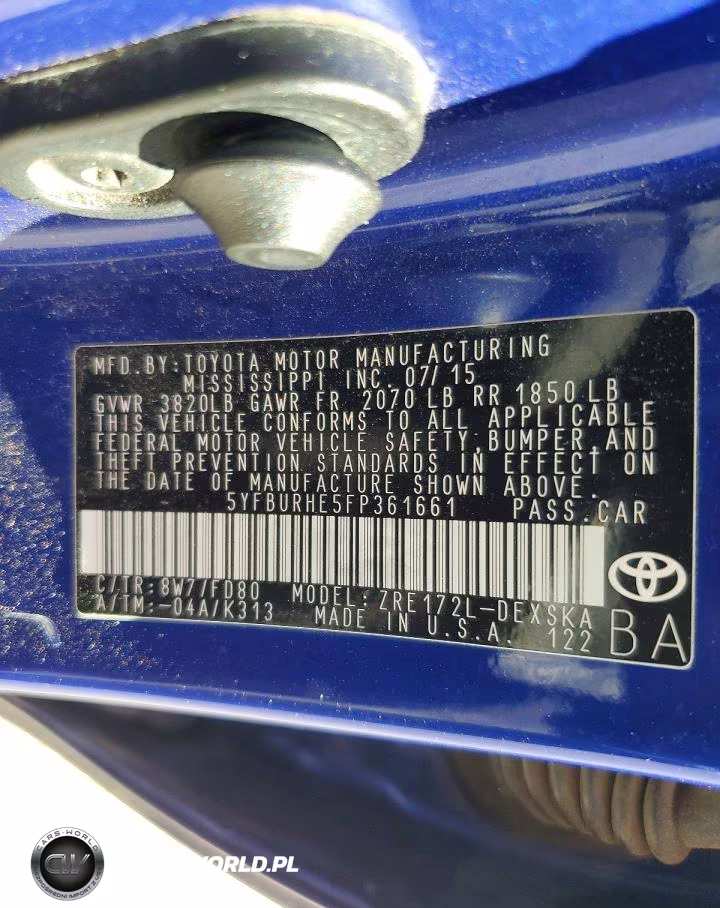 2015 Toyota Corolla S Plus VIN:5YFBURHE5FP361661 - 12