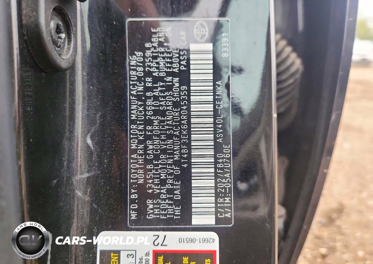 2010 Toyota Camry Le VIN:4T4BF3EK6AR045359 - 13