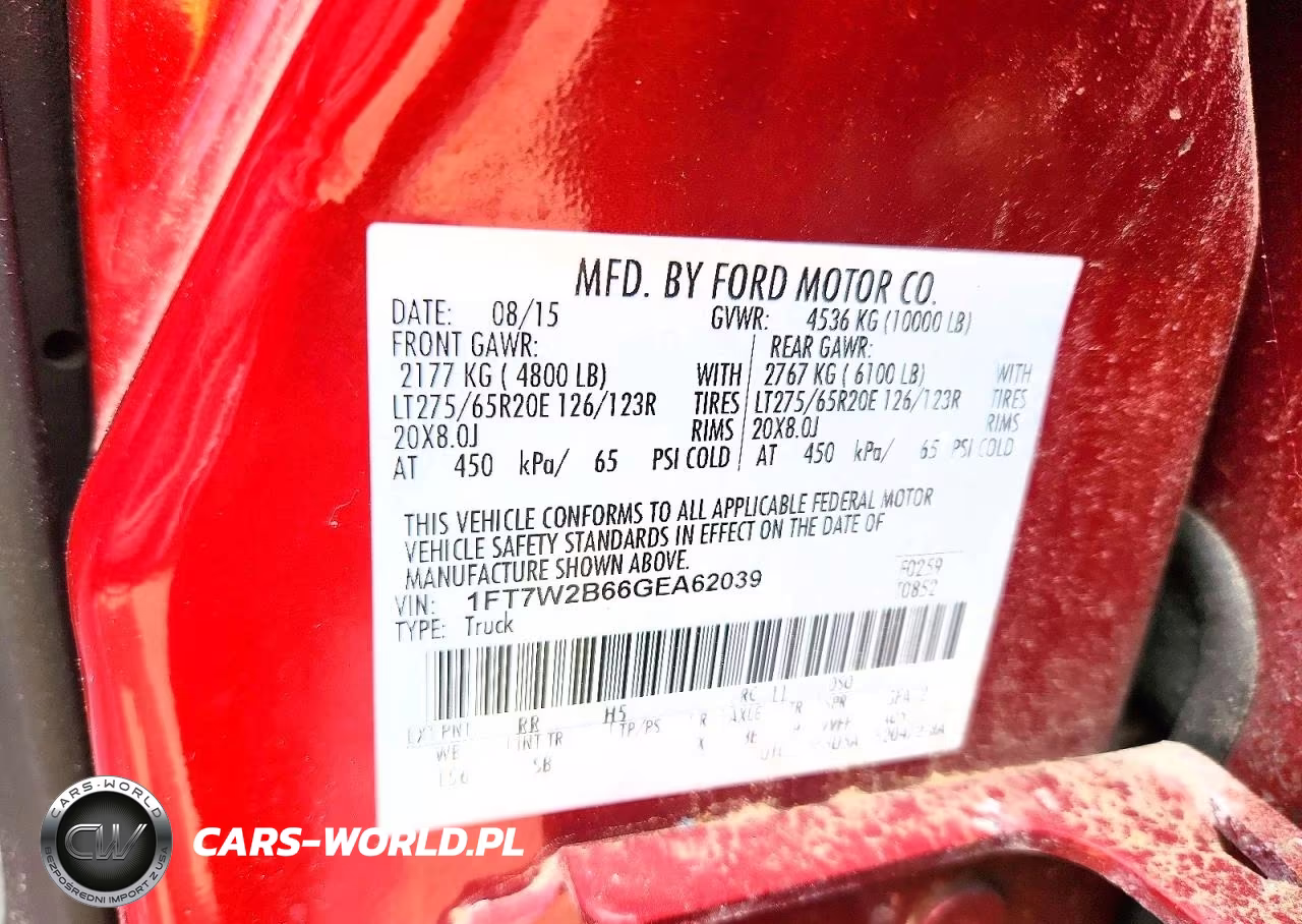 2016 Ford F250 Super Duty VIN:1FT7W2B66GEA62039 - 12
