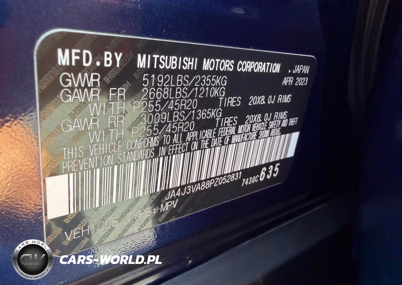 2023 Mitsubishi Outlander Sel 2.5 2Wd-Sel Black Edition 2Wd VIN:JA4J3VA88PZ052831 - 10