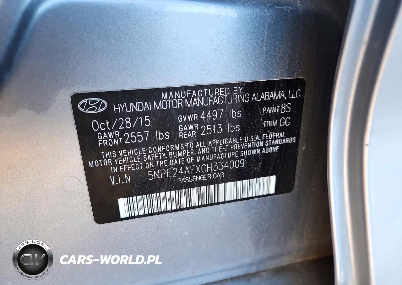 2016 Hyundai Sonata Se VIN:5NPE24AFXGH334009 - 11