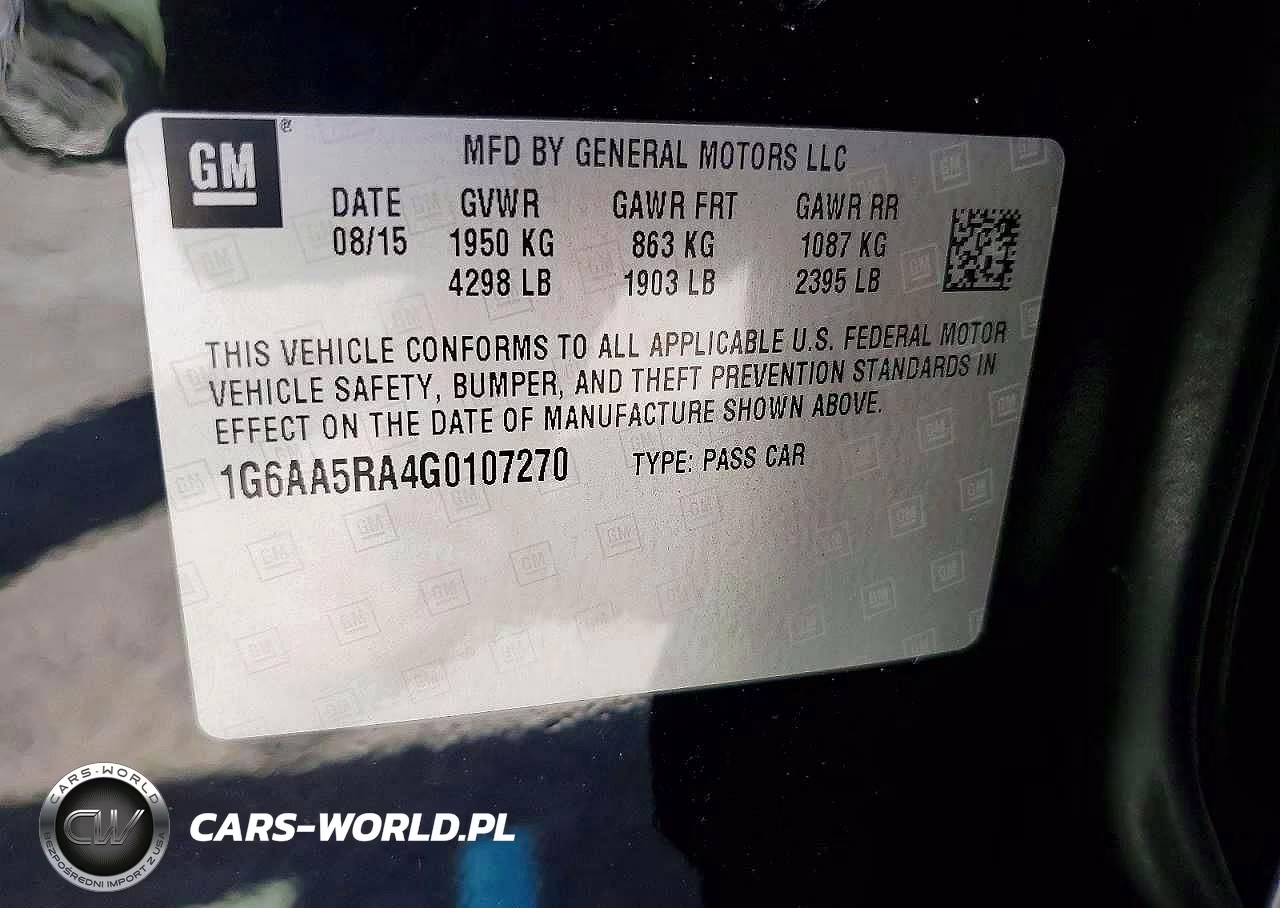 2016 Cadillac Ats VIN:1G6AA5RA4G0107270 - 13