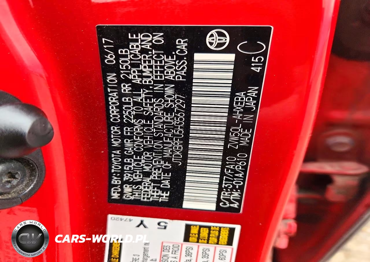 2017 Toyota Prius Two VIN:JTDKBRFU5H3567297 - 12