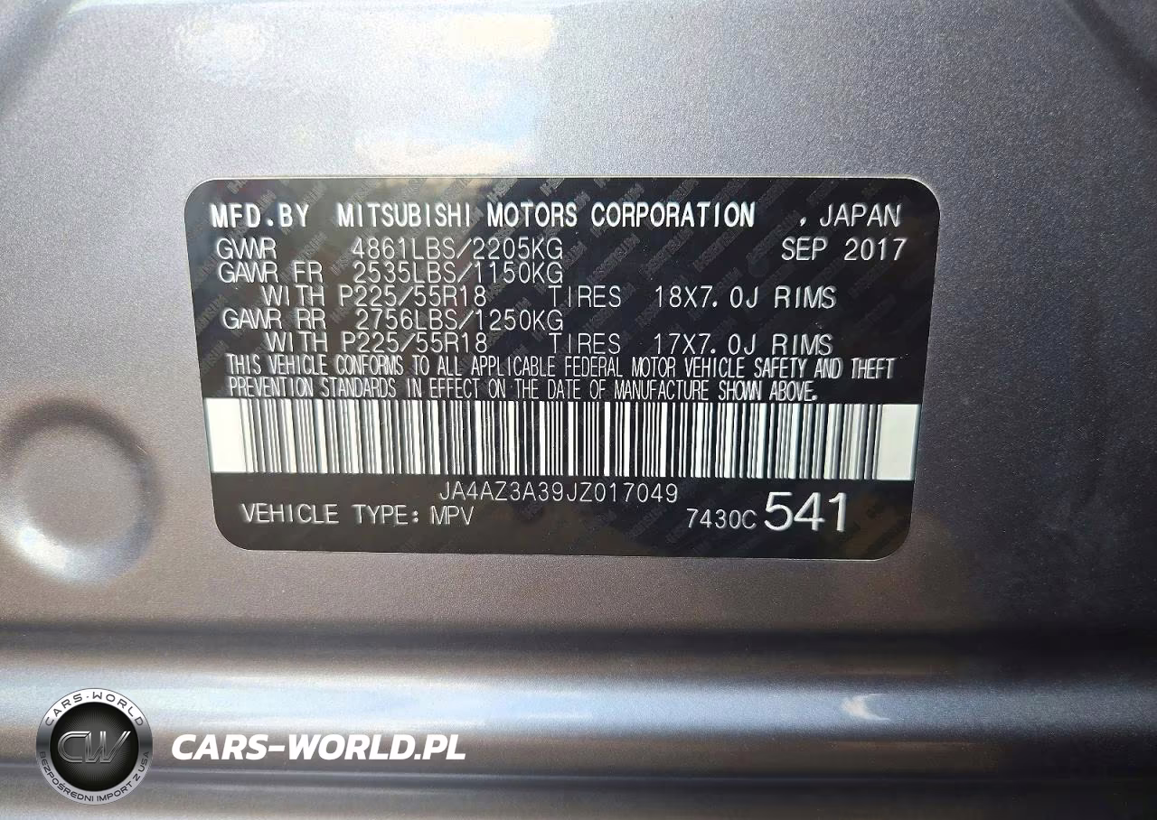 2018 Mitsubishi Outlander Se VIN:JA4AZ3A39JZ017049 - 12
