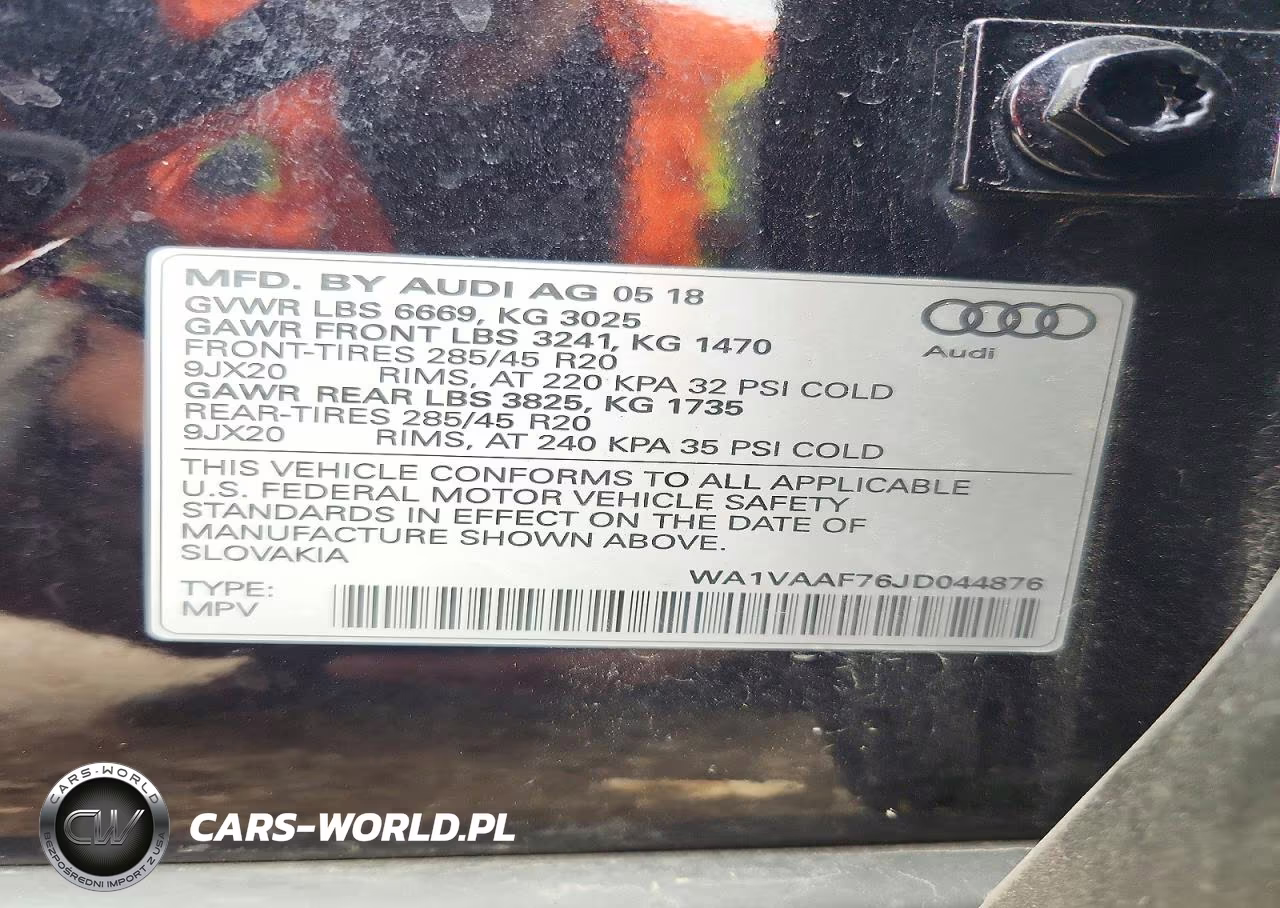 2018 Audi Q7 Prestige VIN:WA1VAAF76JD044876 - 12