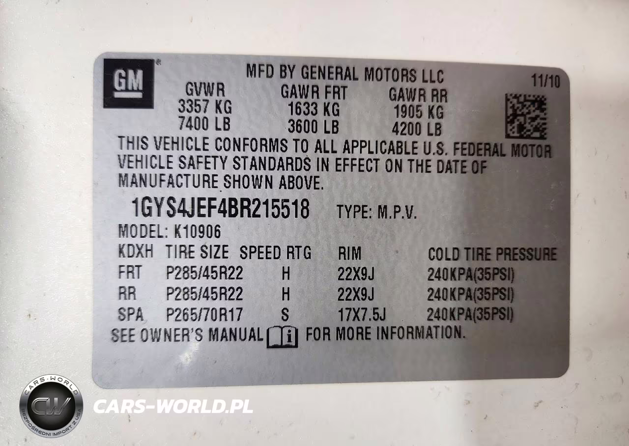 2011 Cadillac Escalade Esv Premium VIN:1GYS4JEF4BR215518 - 14