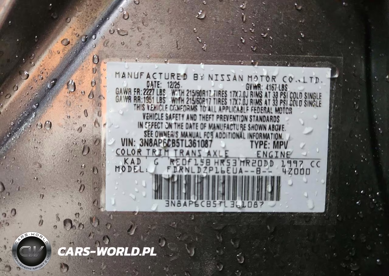 2026 Nissan Kicks Sv VIN:3N8AP6CB5TL361087 - 13