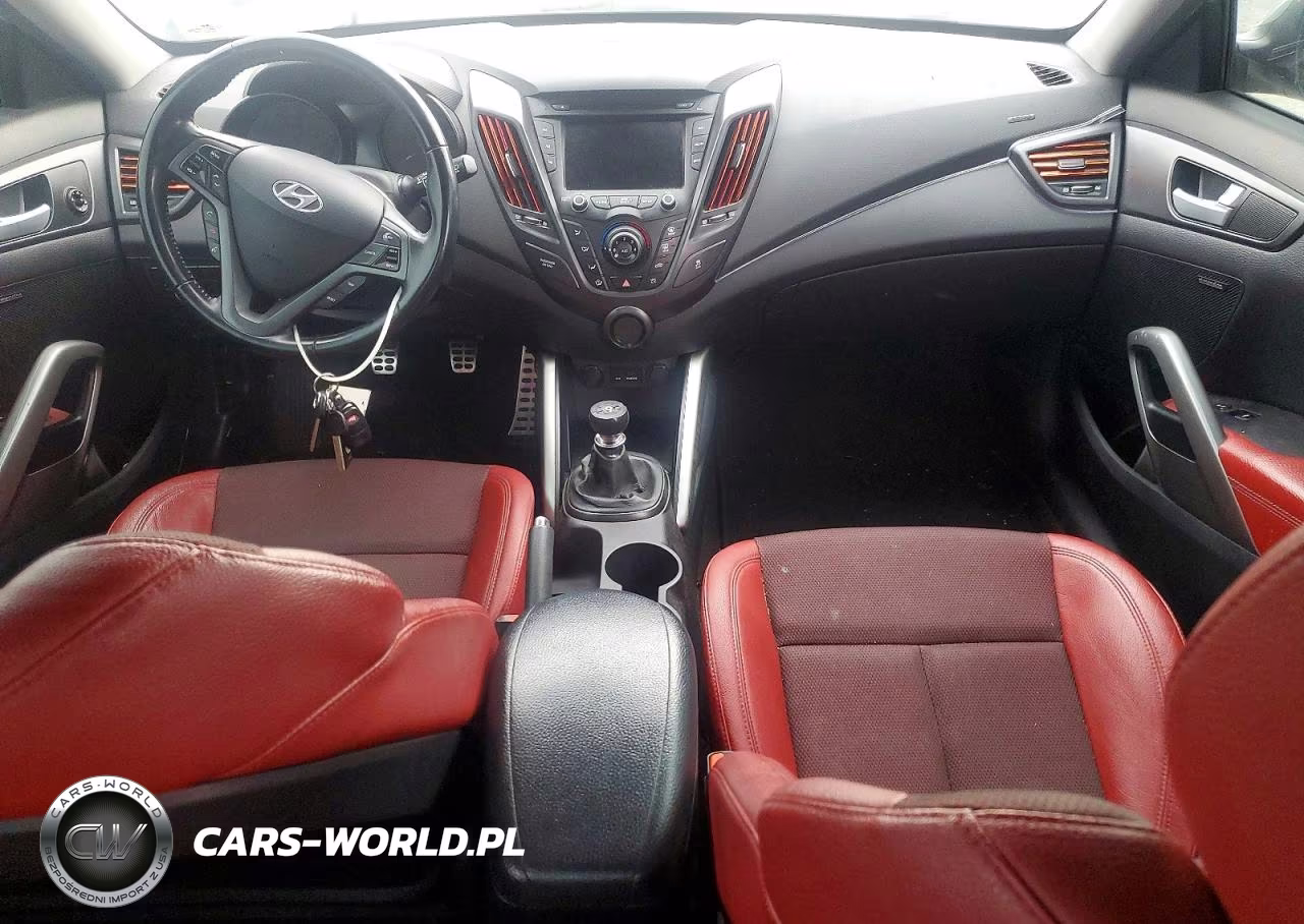 2015 Hyundai Veloster Turbo VIN:KMHTC6AE0FU218812 - 8