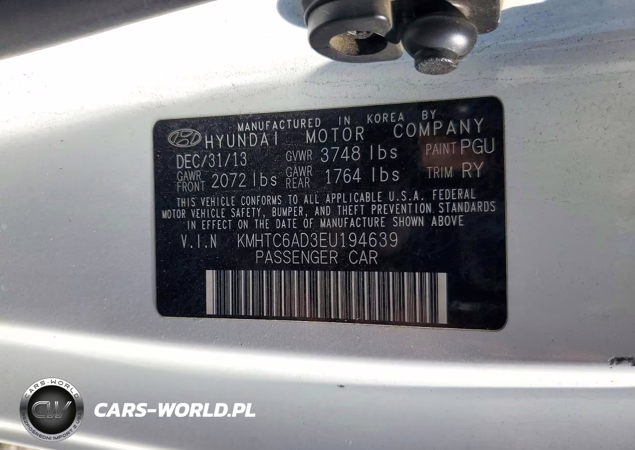 2014 Hyundai Veloster Base VIN:KMHTC6AD3EU194639 - 12