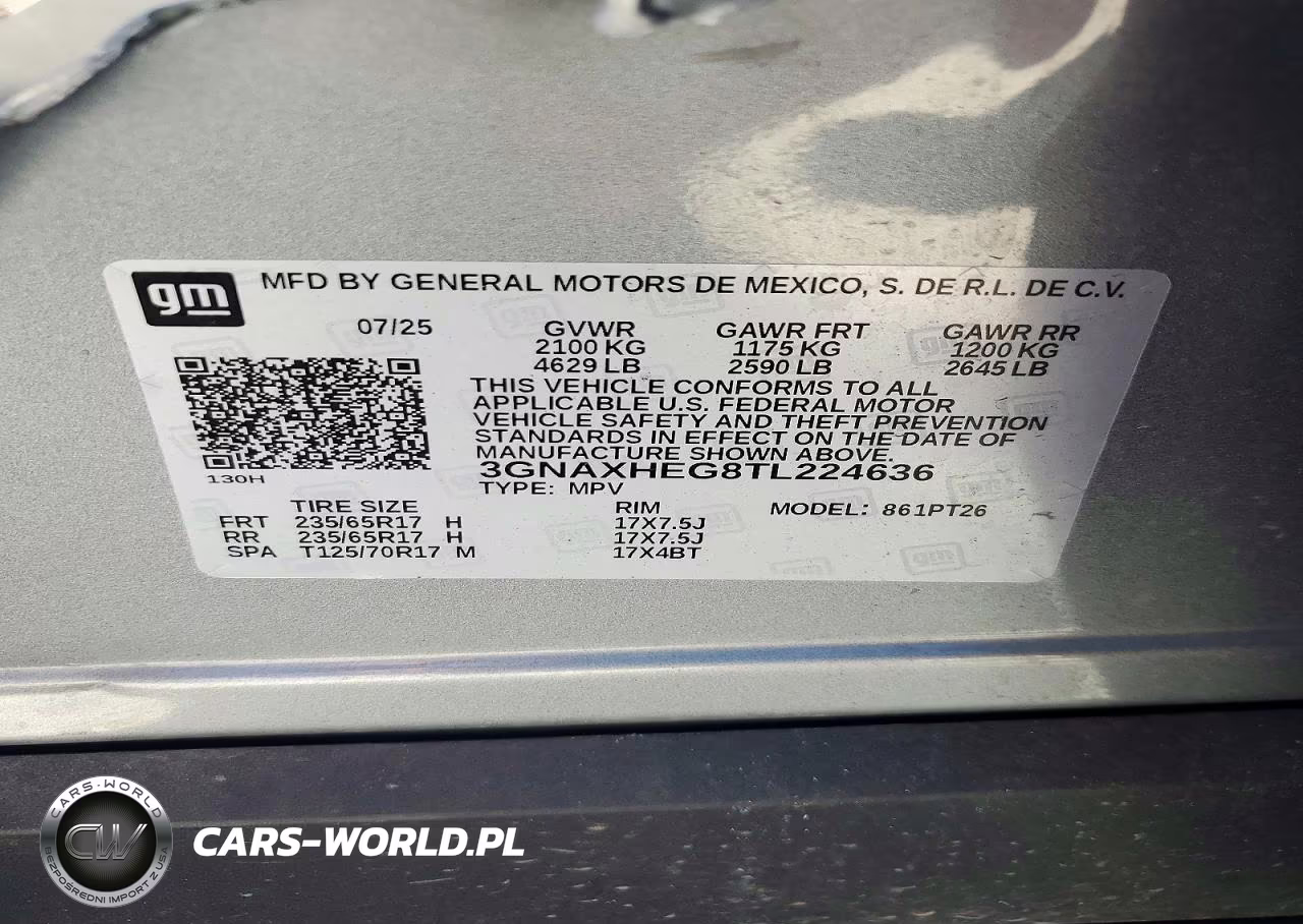 2026 Chevrolet Equinox Lt VIN:3GNAXHEG8TL224636 - 13