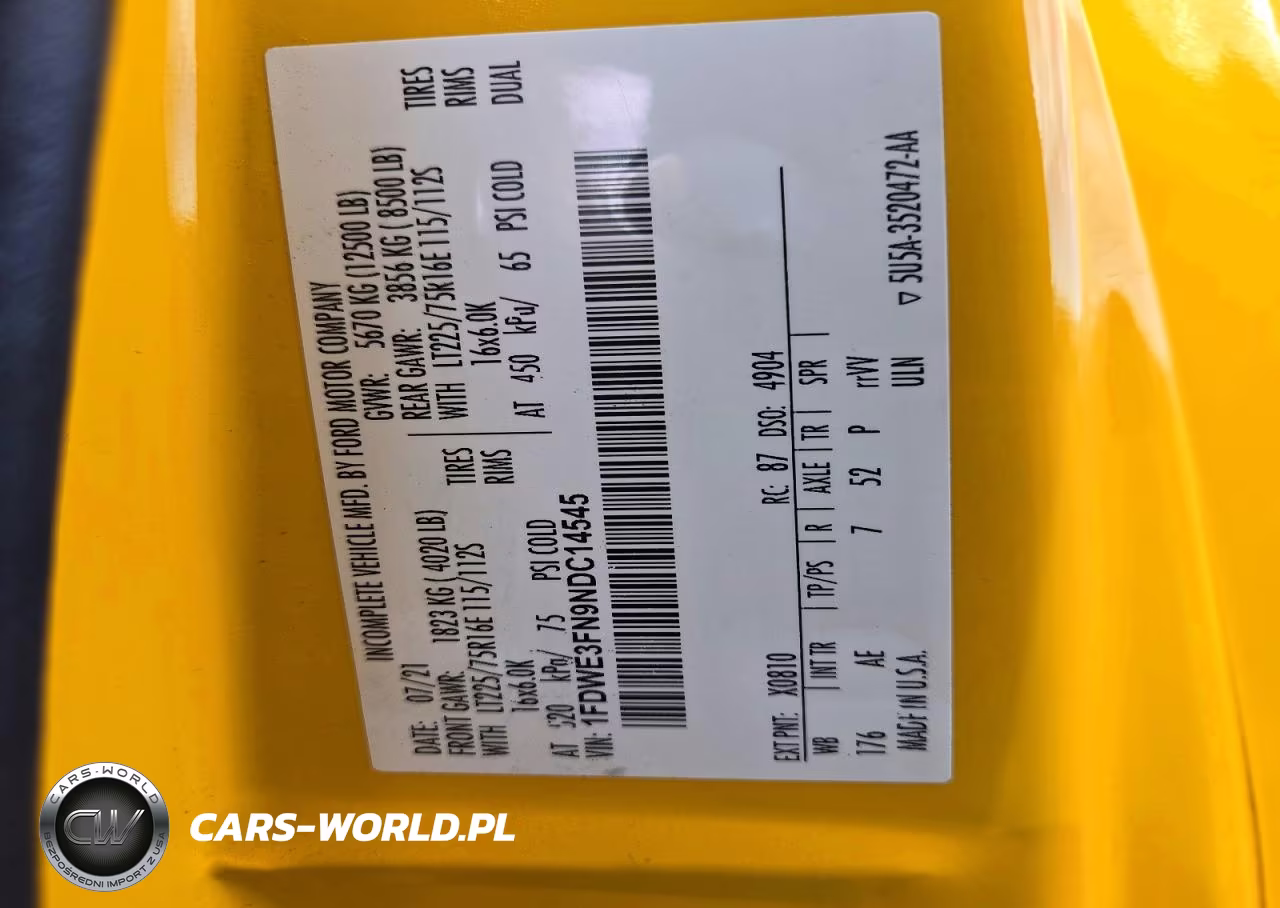 2022 Ford E350 Box Truck VIN:1FDWE3FN9NDC14545 - 13