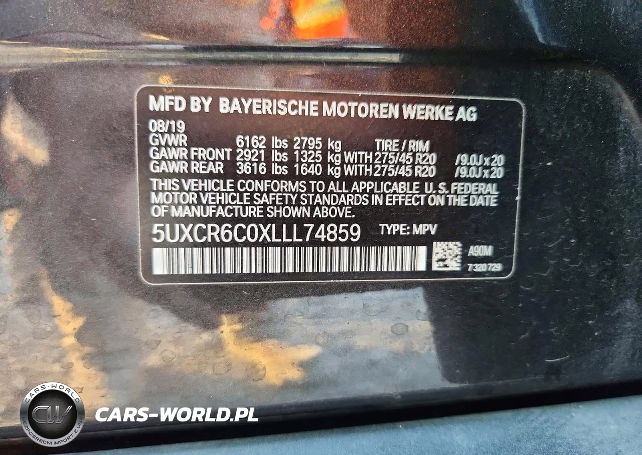 2020 BMW X5 xDrive40I VIN:5UXCR6C0XLLL74859 - 13