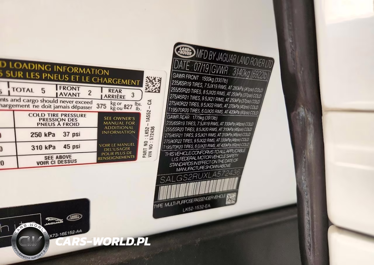 2020 Land Rover Range Rover Hse VIN:SALGS2RUXLA572436 - 13