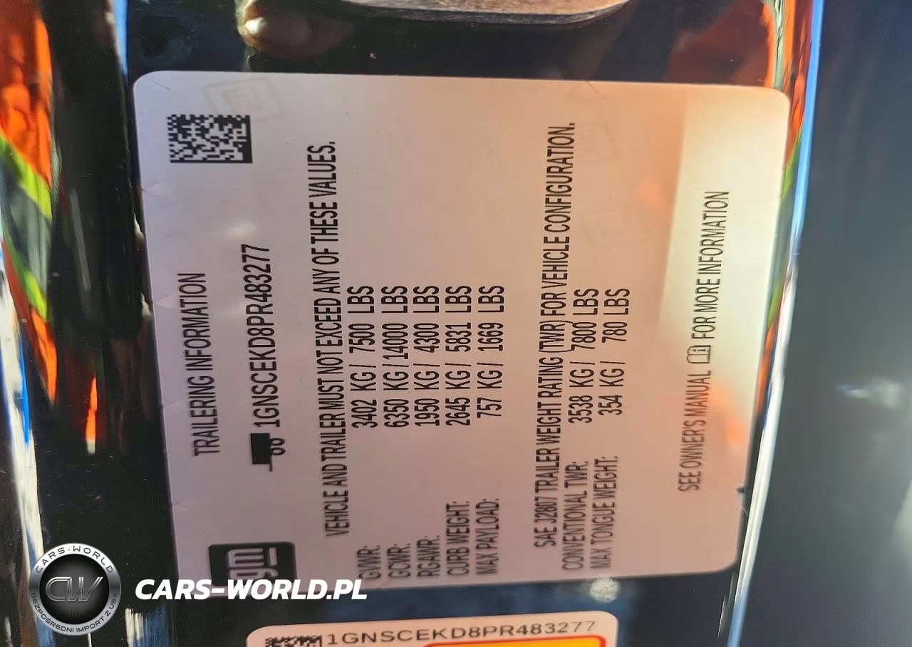 2023 Chevrolet Suburban C1500 Rst VIN:1GNSCEKD8PR483277 - 13